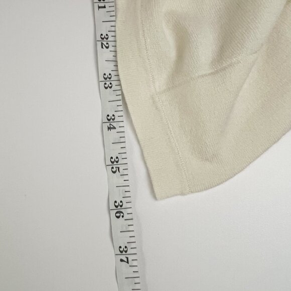 Michael Kors Sweater Womens 2X Ivory Open-Front Asymmetrical Waterfall Cardigan - Picture 8 of 11